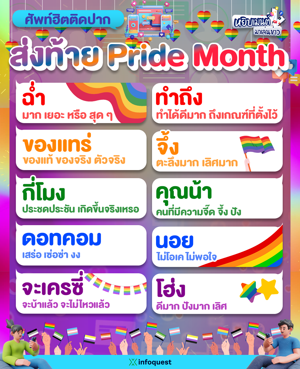 คำฮิต คำศัพท์ฮิต Pride Month
